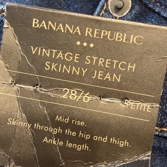 Banana Republic Vintage Stretch Skinny Jeans Ankle length size 28/6 brand new - Picture 12 of 12
